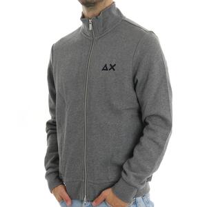 FELPA ZIP GRIGIO